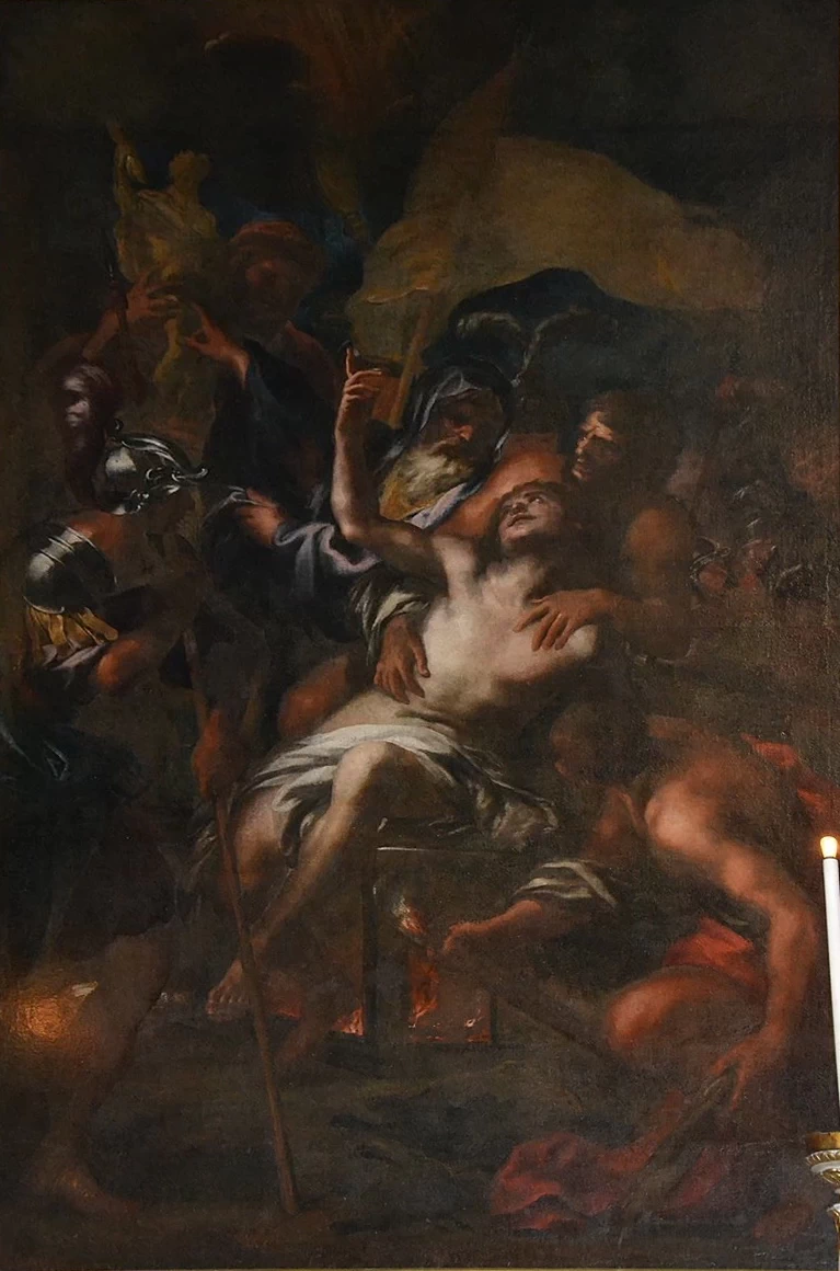 Martirio di san Lorenzo, Chiesa della Consolazione (Genova)